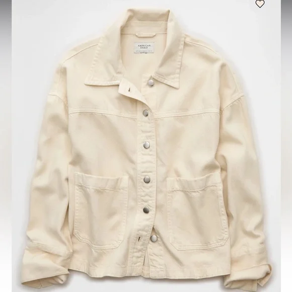 American Eagle Cream Chore Jacket Size Medium! - Picture 5 of 6